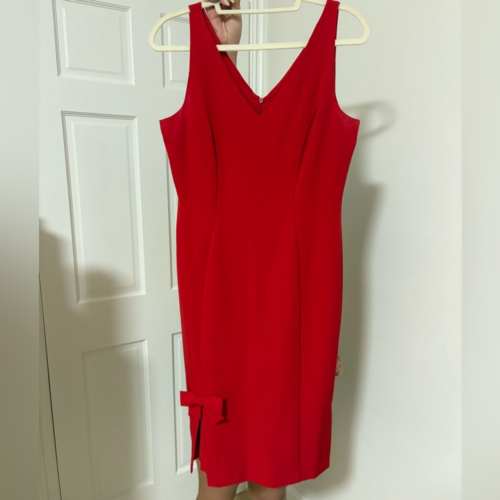 London Times Vivid Red Mini Dress